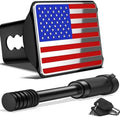 OGYE Heavy American Flag Metal Trailer Hitch Cover by OGYE