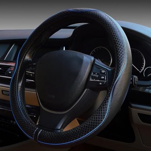 Steering Wheel Cover, Car Accessories 14.5-15 Inch Leather Steering Wheel Cover by Unknown
