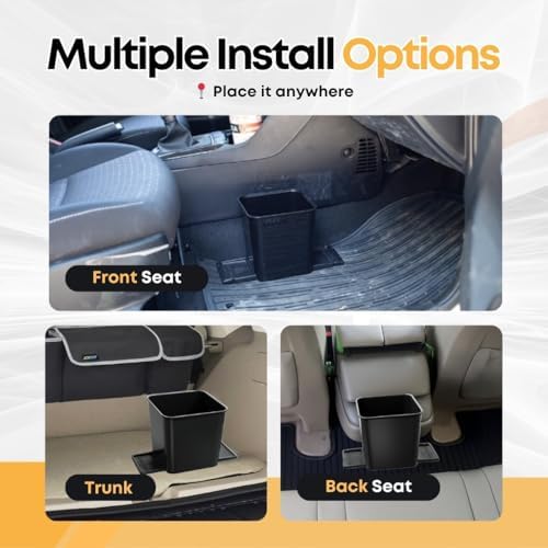 Car Trash Can with Stability Wings – Leakproof Portable Garbage Bin - Image 6