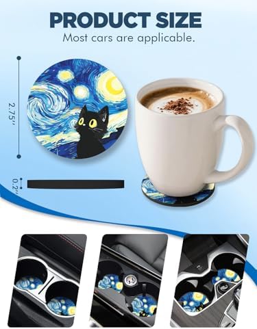 WOCOCN Car Coasters for Cup Holders - Image 6
