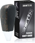Leather and Wood Gear Shift Knob by SHIFTIN