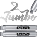 ARTISTRO Silver Acrylic Paint Markers - 15mm Jumbo-Tip - Set of 2 by ARTISTRO