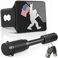 Bigfoot Rock On American Flag Trailer Hitch Cover by Unknown