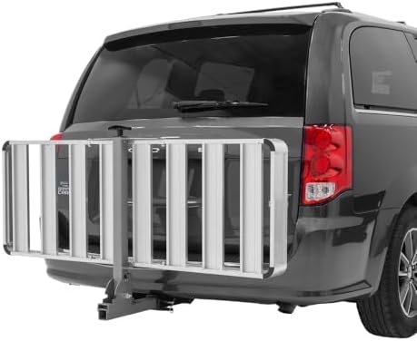 Elevate Aluminum Cargo Carrier, 500 lb, Folding Hitch Rack - Image 2