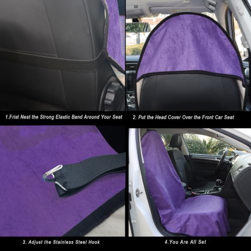 Car Seat Cover Protector Front Seats, - Image 4