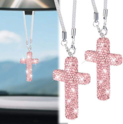 BFXM 2PCS Cross for Car Mirror Hanging by BFXM