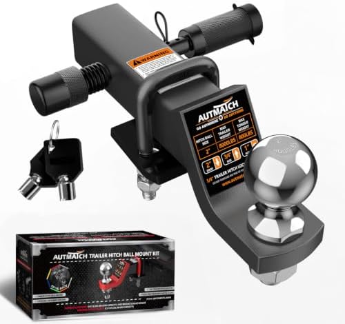 AUTMATCH Trailer Hitch Ball Mount by AUTMATCH