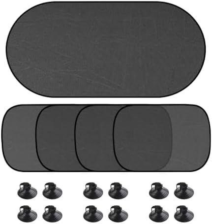 5 PCS Universal Car Window Shade, UV Rays Protection Automotive Sun Shades by Unknown