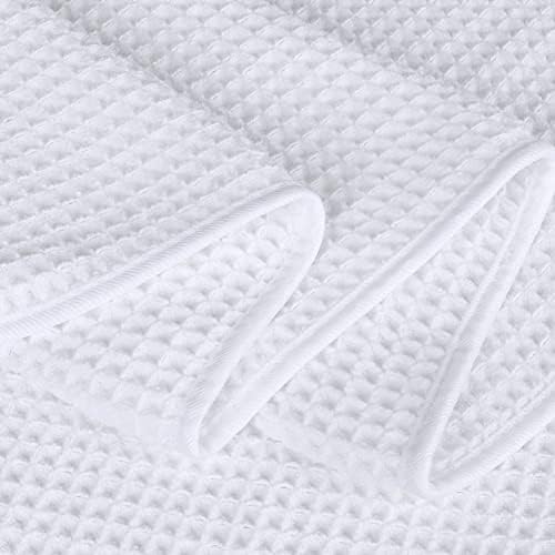 POLYTE 430 GSM Poly Blend Microfiber Waffle Bath Sheet XL Set, 35x70 in - Image 6