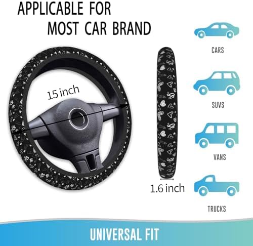 Steering Wheel Cover 15 Inch Breathable Anti Slip - Image 4
