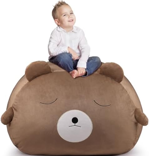 Children's Bean Bag Cover for Soft Toys 24 x 24 x 19.7 in by GAGAKU