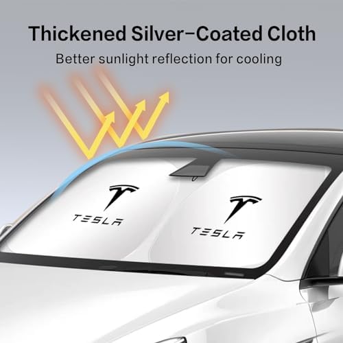 300T Sunshade for Tesla Model Y Model 3, Car Accessories 2026 for Tesla - Image 5