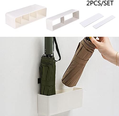 Umbrella Stand Holder Indoor, Wall Mounted No Punching Umbrella Storage Rack - Image 7