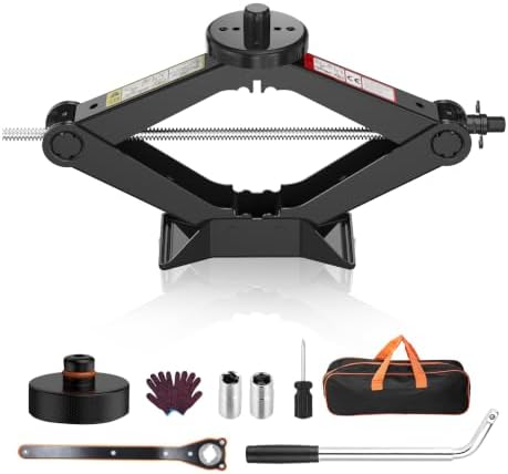 Car Jack Kit Scissor Jack for Tesla Model Y/3/S/X, MPV Tire Jack Tool Kit by WOODMUSIC