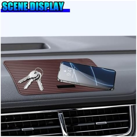 Craedli Car Dashboard Anti-Slip Mat, 11.81"×5.94" Waterproof PVC Phone Gripping - Image 3