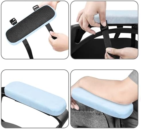 MOSISO Chair Armrest Pads, Home/Office Chair Arm Rest Covers, Air Blue - Image 3