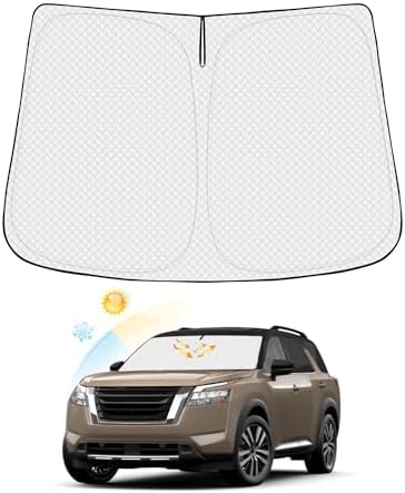 Canvcle Windshield Sun Shade for 2022-2025 2026 Nissan Pathfinder Accessories by Canvcle