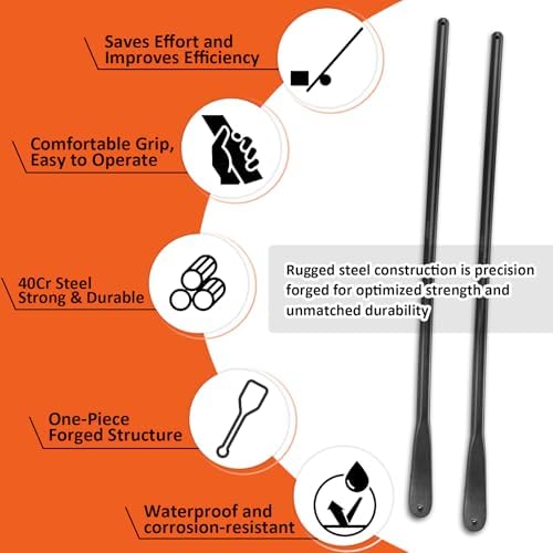 YATOINTO 2PCS 30" Tire Bars for Semi Tires, Tire Mount and Demount Iron - Image 5