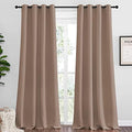 NICETOWN Bedroom Blackout Curtains Drapes Set of 2, 55 by 90-in Cappuccino by NICETOWN