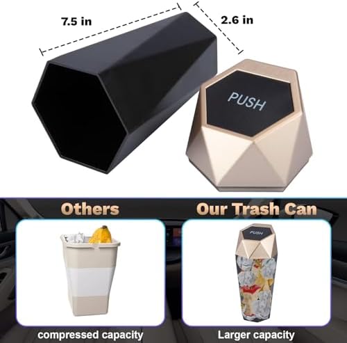 BFXM Car Trash Can Small Trash Bin - Image 6