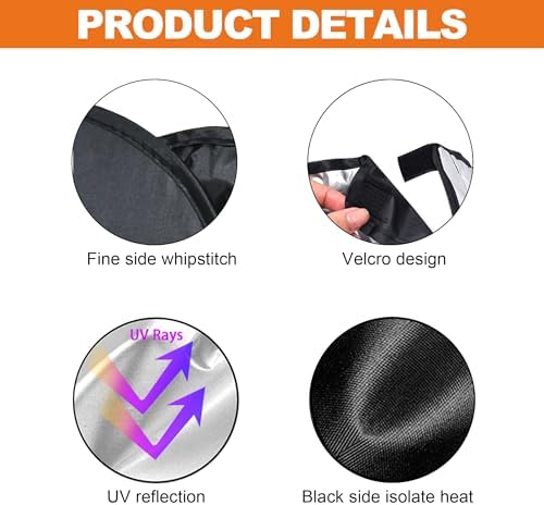 Foldable Front Windshield Sunshade fit - Image 7