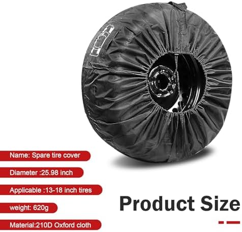 Car Spare Tire Cover, for 13" - Image 2