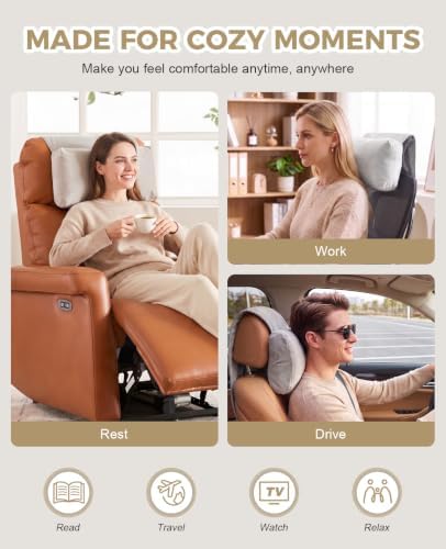 Headrest Pillow Adjustable Non-Slip Velvet - Image 5