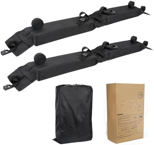 2 Pcs Soft Roof Rack Pads for VW T5 Talagon Teramont Tharu, Car Rooftop Luggage by KISHACZ