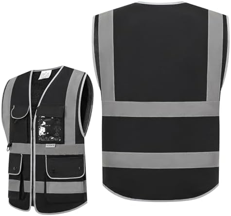 XIAKE Reflective Safety Vest for Men & Women High Visibility Class 2 Vest - Image 2