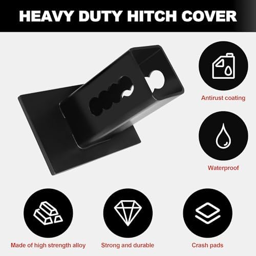 JAGASOL 2 Inch USA Flag Metal Trailer Hitch Cover - Image 3