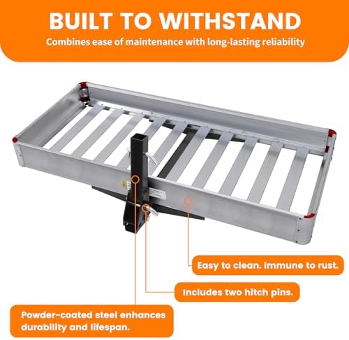 MaxxHaul 50149 500-lb Capacity 50 inch x 22 inch Hitch Mount Premium Folding - Image 3