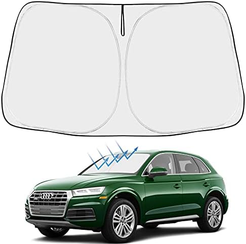 Proadsy Custom Fit 2018-2024 Audi Q5 Windshield Sun Shade, Blocks Heat by Proadsy