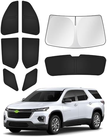 Canvcle Sunshades for Chevrolet/Chevy Traverse 2018-2023 Accessories Windshield by Canvcle