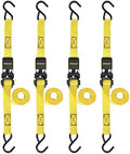 STANLEY S9500 Black/Yellow 1" x 10' Ratchet Straps by STANLEY