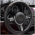 Car Steering Wheel Cover, 15 inch Carbon Fiber Microfiber Leather Elastic by Unknown