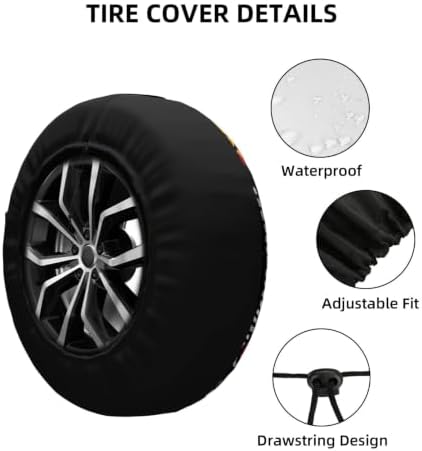 Graffiti Spare Tire Cover Waterproof Wheel Cover 15 Inch Universal Fit - Image 5