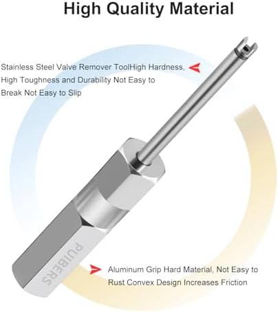 Valve Stem Removal Tools, 4.3 Inch Valve Core Removal Tool Set - Image 5