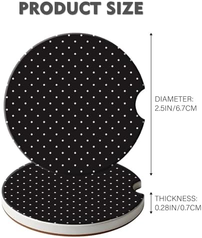 2 Pack Car Coasters for Cup Holders, Cute Car Accessories Interior - Image 4