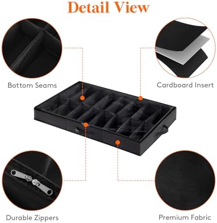 Lifewit Under Bed Shoe Storage Organizer, 2 Pack - Image 6