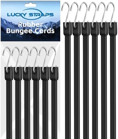 Lucky Straps 8 Inch Short Rubber Bungee Cords by LuckyStraps