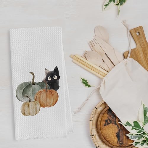 Gequtt Fall Pumpkin Dish Towels Set - Image 2