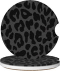 2PCS Absorbent Ceramic Car Coasters by Unknown