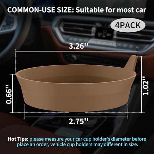 ME.FAN Car Cup Holder Coasters Silicone Cups Mats, Automotive Universal - Image 2