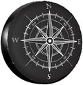 Compass Wind Rose Spare Tire Cover Travel Tire Wheel Covers Weatherproof Wheel by Ociovan