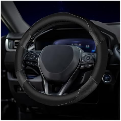 Soft Leather Steering Wheel Cover by ESALFAUTO
