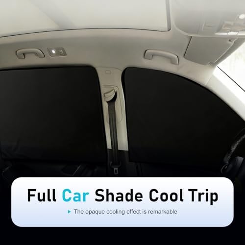 4 PCS Car Side Window Sun Shades, Heat & Sun Blocking Insulation Shade - Image 3