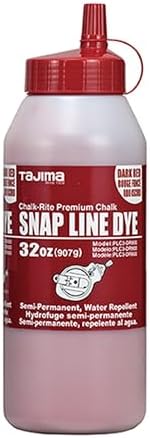 Tajima Marking Chalk, Dark Red Semi Permanent Dye, 32 oz by TAJIMATraditionofExcellence