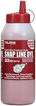 Tajima Marking Chalk, Dark Red Semi Permanent Dye, 32 oz by TAJIMATraditionofExcellence