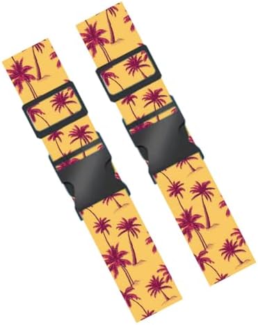 2 Pack Luggage Straps for Suitcases Palm Tree Design for Travel Trips by yuenengmaoyi