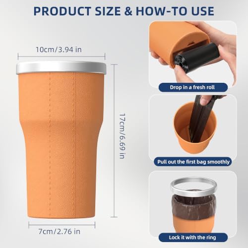 Car Trash Can Cup Holder Mini 2 Pack - Image 3
